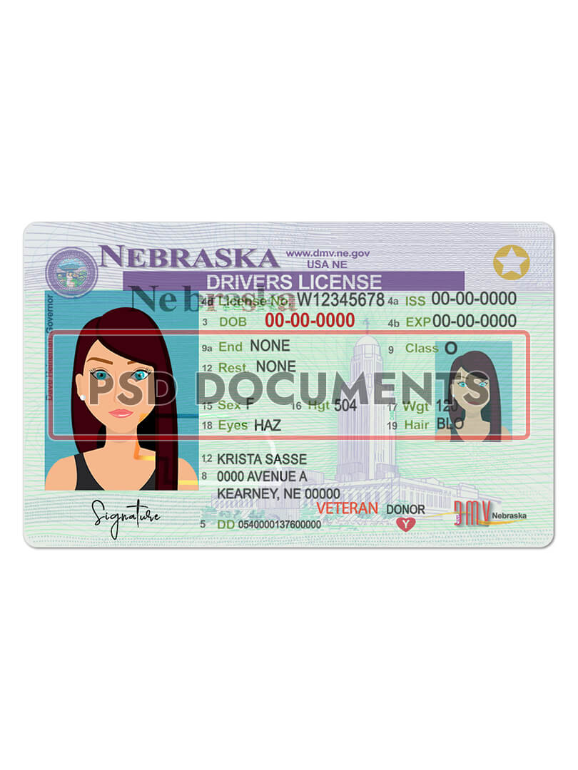 Nebraska Fake Id Templates