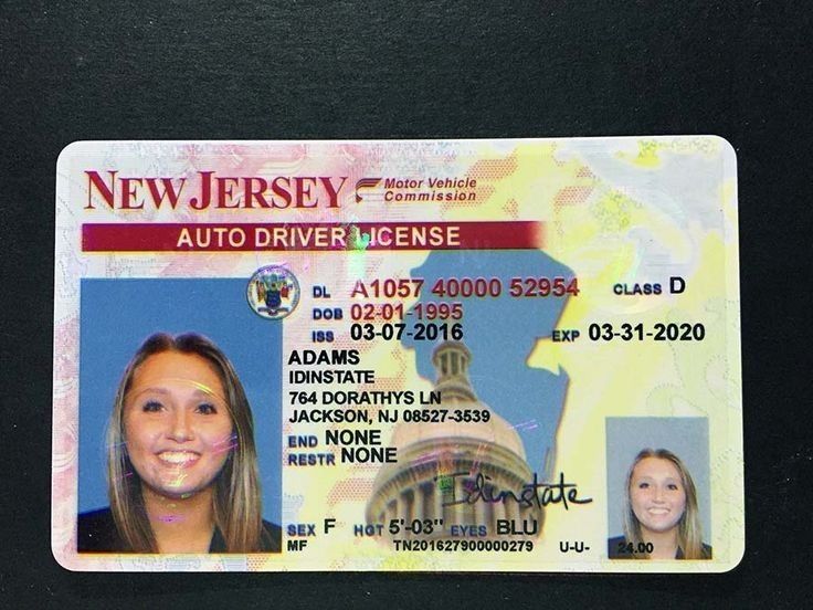 New Jersey fake id