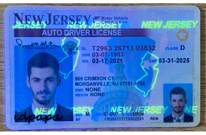 New Jersey Scannable Fake Id Maker