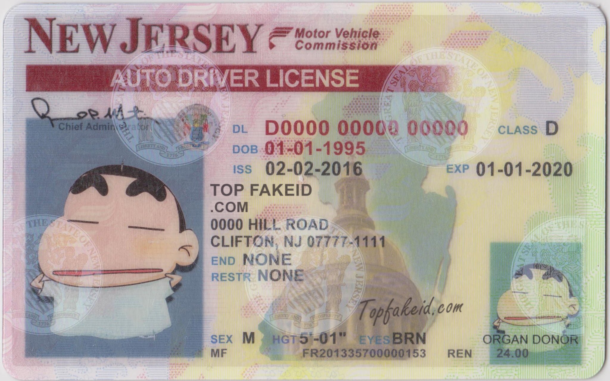 New Jersey Scannable fake id