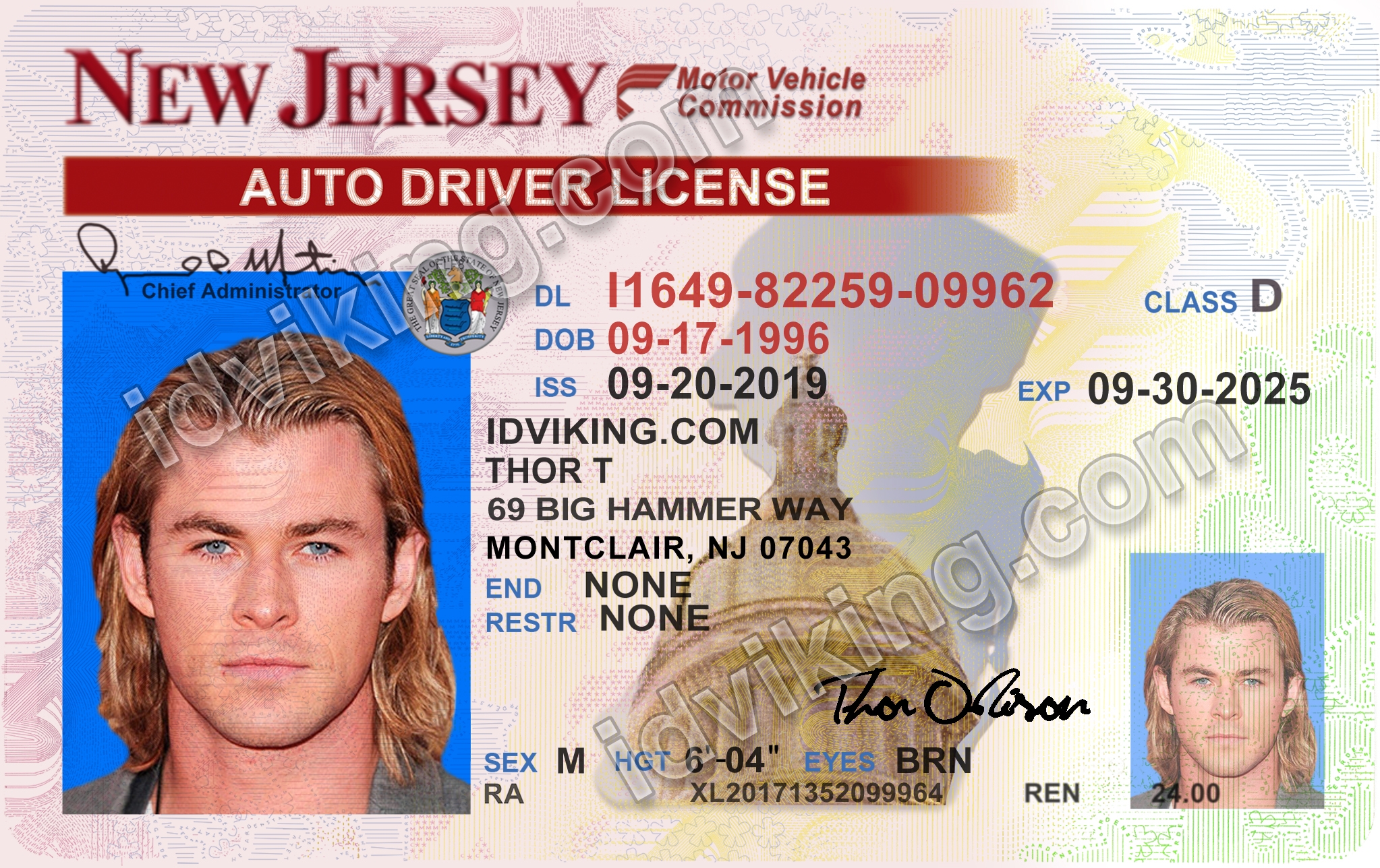 New Jersey Scannable fake id