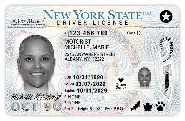 New York Scannable fake id