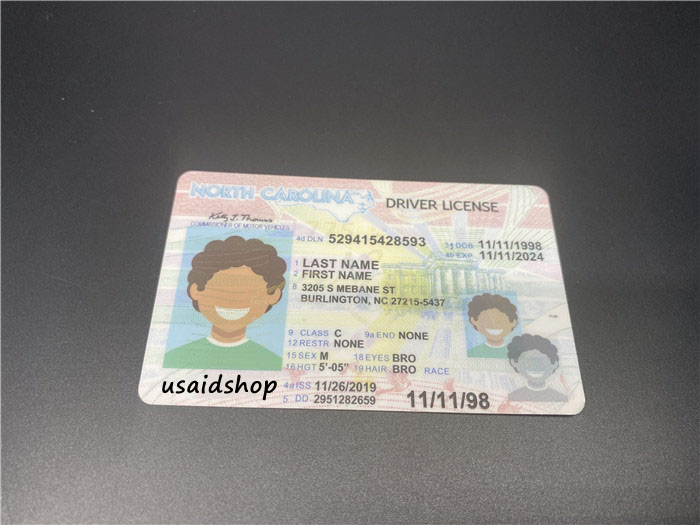 North Carolina Scannable Fake Id Front And Back