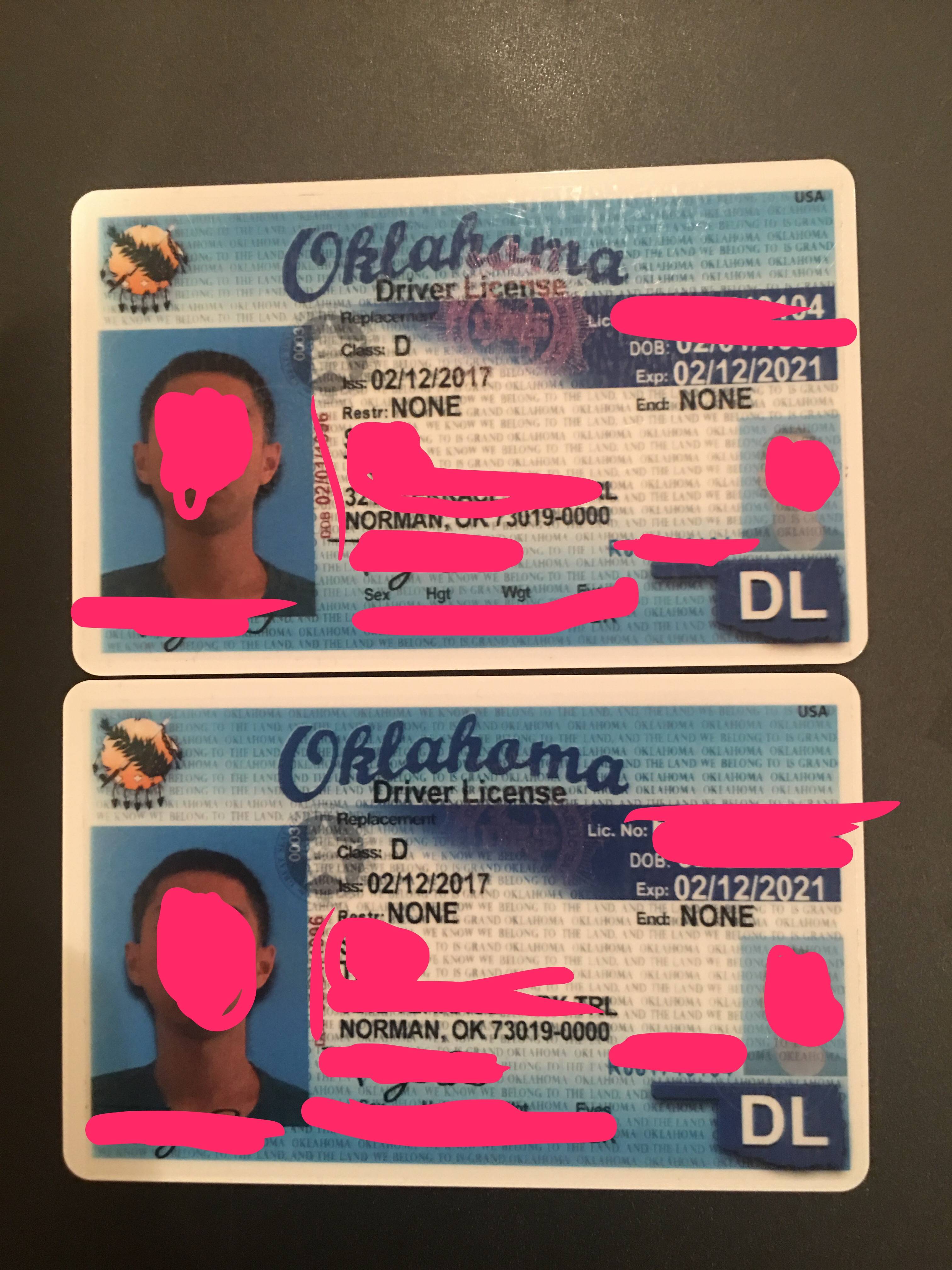 Oklahoma Scannable Fake Id Generator