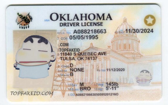 Oklahoma Scannable Fake Id Generator