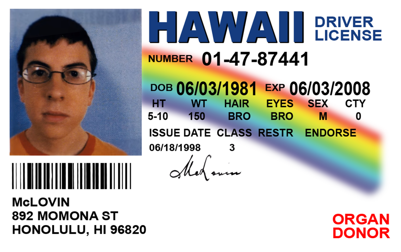 Order Hawaii Fake Id