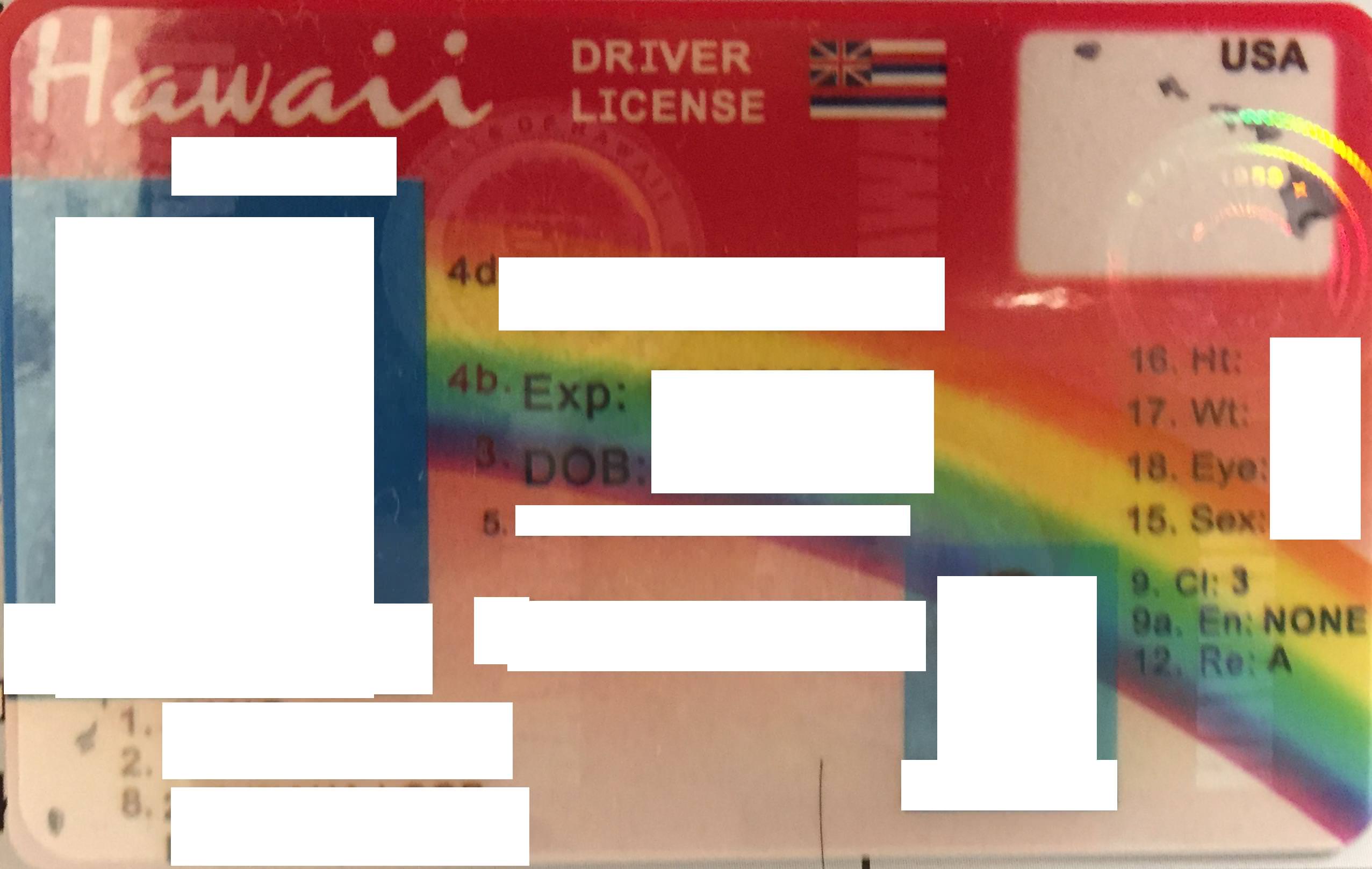 Order Hawaii Scannable Fake Id