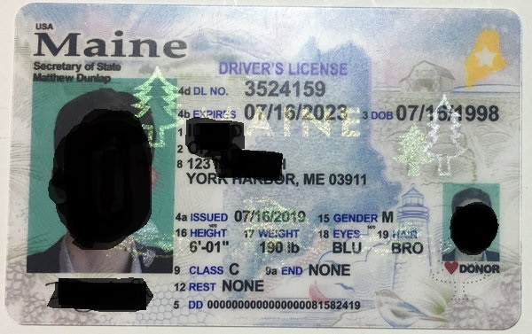 Order Maine Fake Id