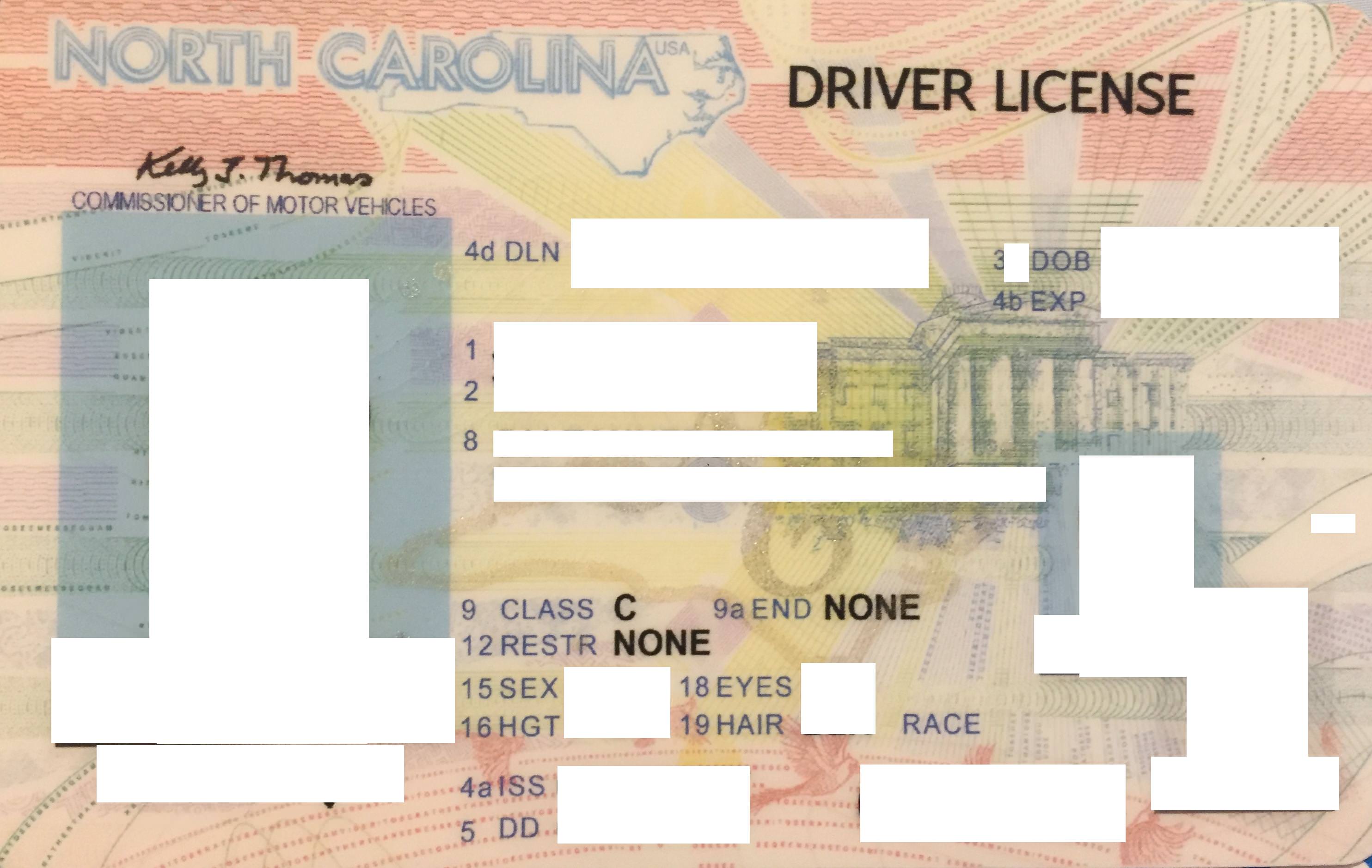 Order North Carolina Scannable Fake Id