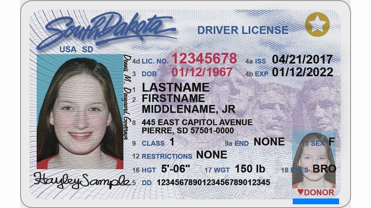 Order South Dakota Scannable Fake Id