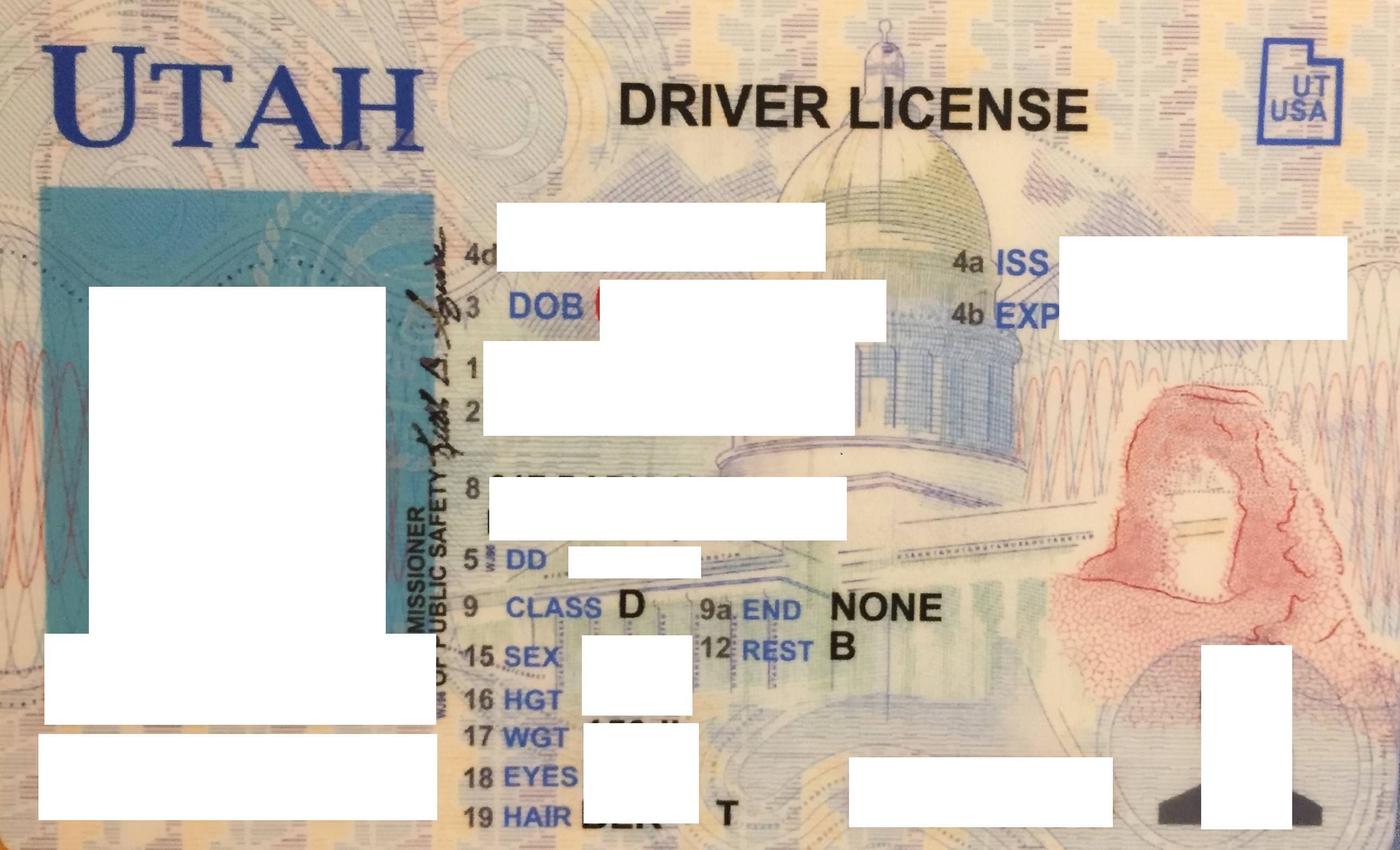 Order Utah Scannable Fake Id