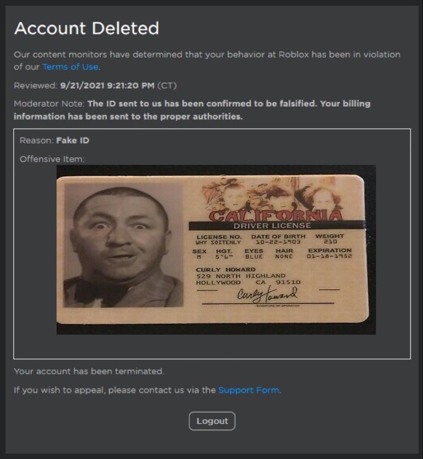 Oregon Fake Id Roblox