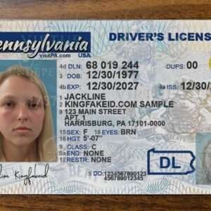 Pennsylvania Scannable fake id