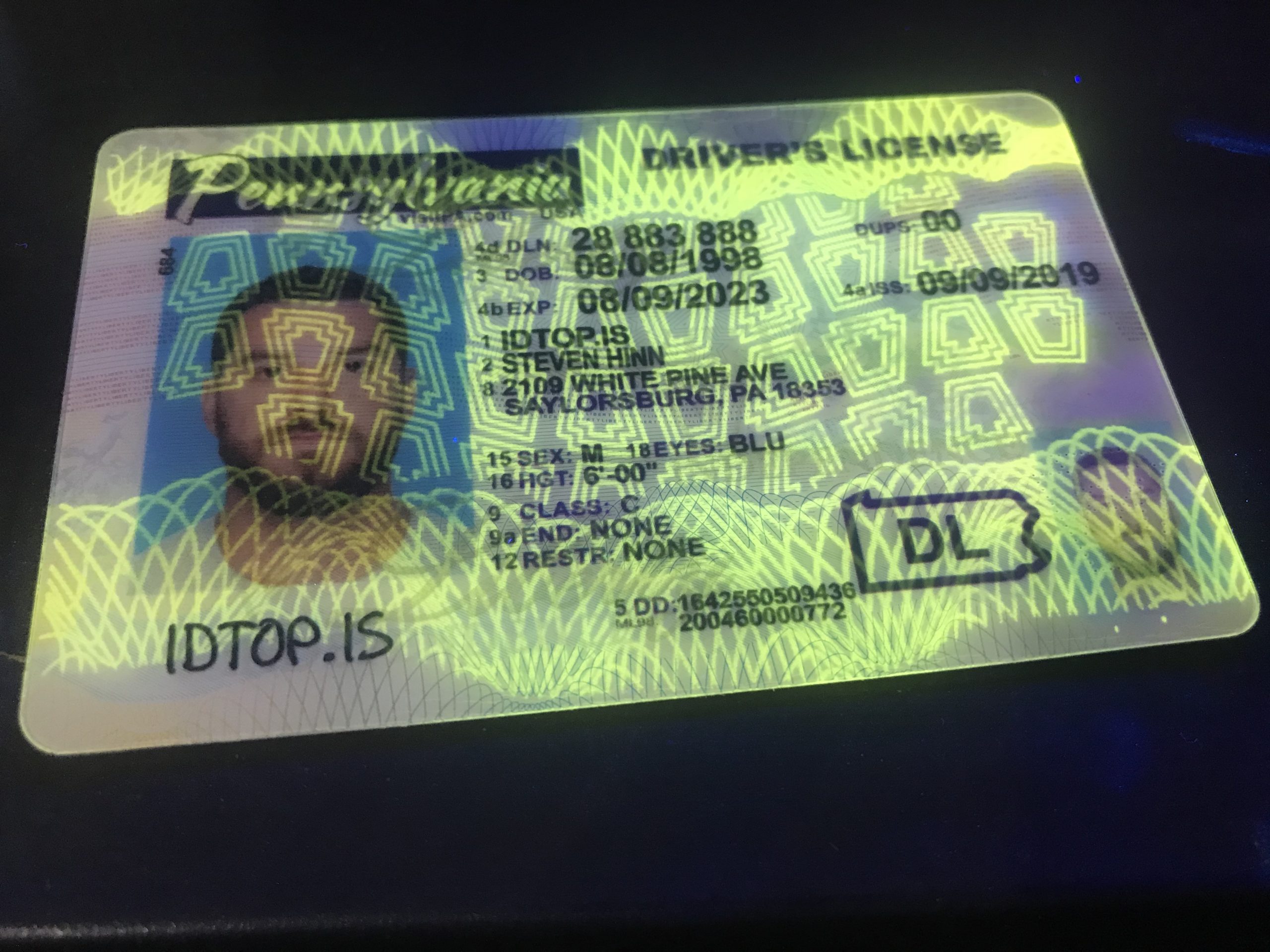 Pennsylvania Scannable fake id