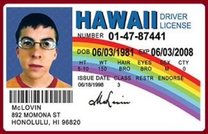 should you use your real name on a fake id