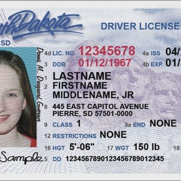 South Dakota Fake Id Front And Back