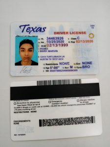 Texas fake id