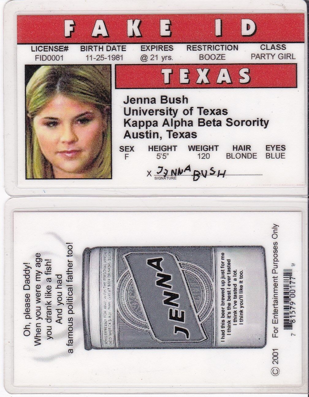 Texas fake id