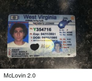 West Virginia Fake Id Templates