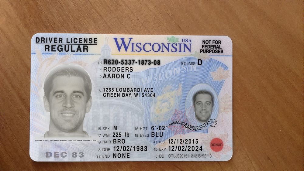 Wisconsin Fake Id Templates