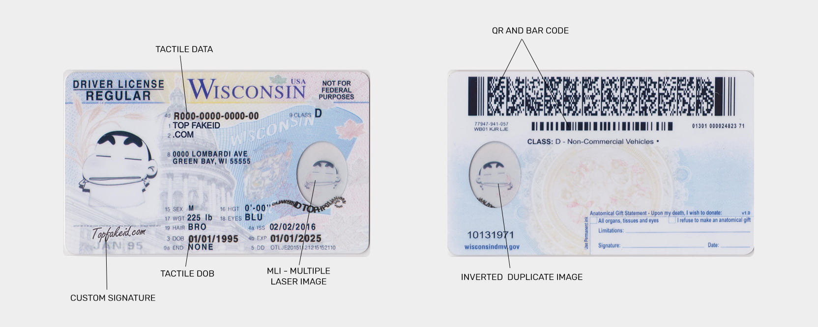 Wisconsin Scannable Fake Id Maker